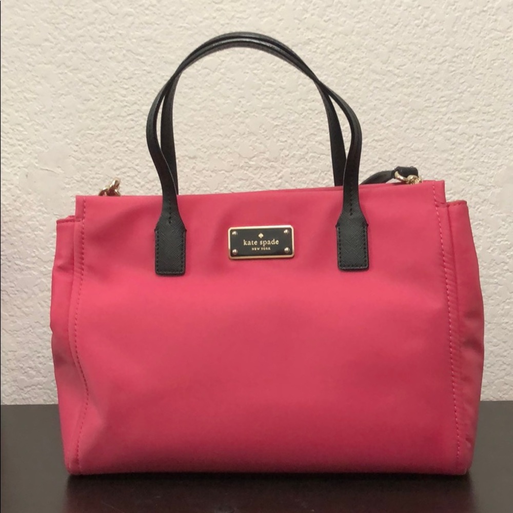 Kate Spade Pink Nylon Small Crossbody Bag